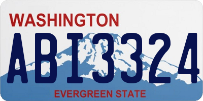 WA license plate ABI3324