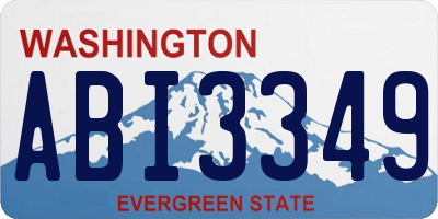 WA license plate ABI3349