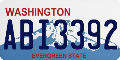 WA license plate ABI3392