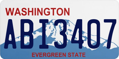 WA license plate ABI3407