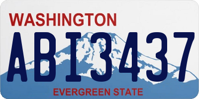 WA license plate ABI3437