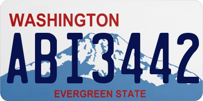 WA license plate ABI3442