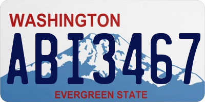 WA license plate ABI3467