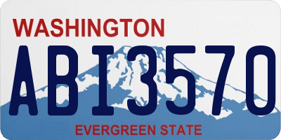 WA license plate ABI3570