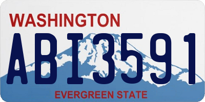 WA license plate ABI3591