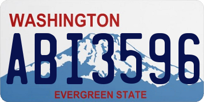 WA license plate ABI3596