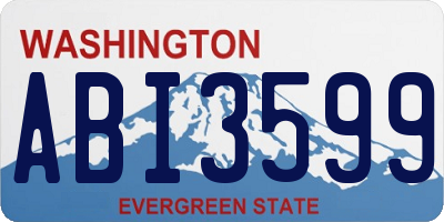 WA license plate ABI3599