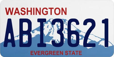 WA license plate ABI3621