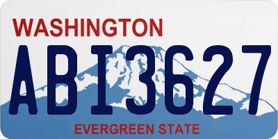 WA license plate ABI3627