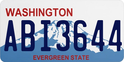 WA license plate ABI3644