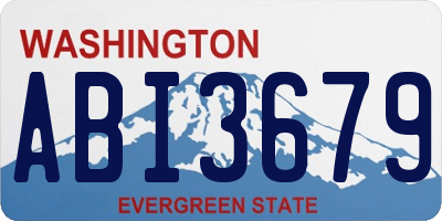 WA license plate ABI3679