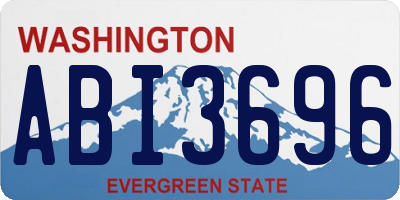 WA license plate ABI3696