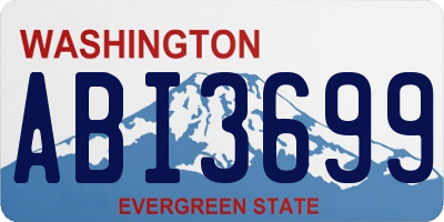 WA license plate ABI3699