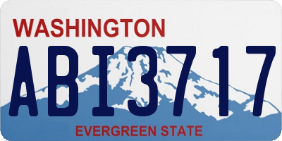 WA license plate ABI3717