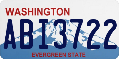 WA license plate ABI3722
