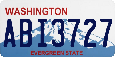 WA license plate ABI3727