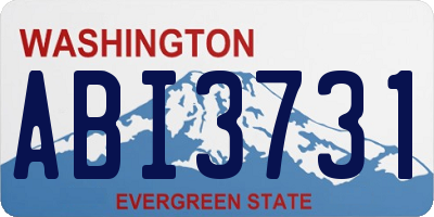WA license plate ABI3731