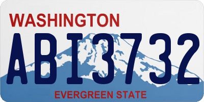 WA license plate ABI3732