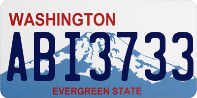 WA license plate ABI3733