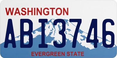 WA license plate ABI3746