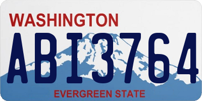 WA license plate ABI3764