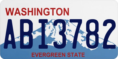 WA license plate ABI3782