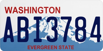 WA license plate ABI3784