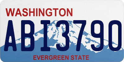 WA license plate ABI3790