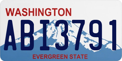 WA license plate ABI3791
