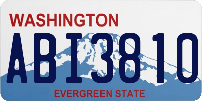 WA license plate ABI3810