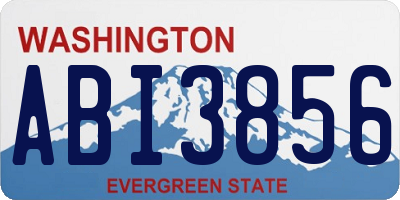 WA license plate ABI3856
