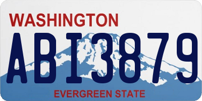 WA license plate ABI3879