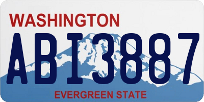 WA license plate ABI3887