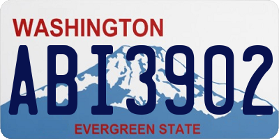 WA license plate ABI3902
