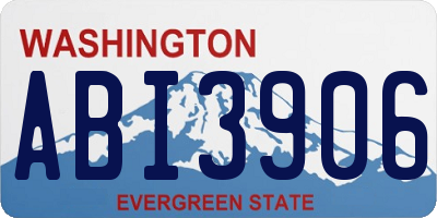 WA license plate ABI3906