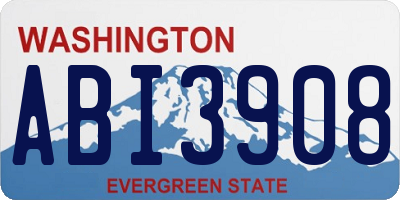 WA license plate ABI3908
