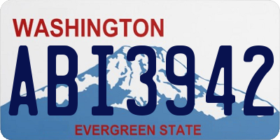 WA license plate ABI3942