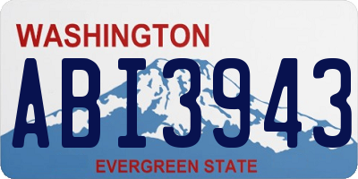WA license plate ABI3943