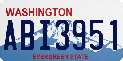 WA license plate ABI3951