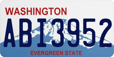 WA license plate ABI3952