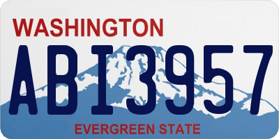 WA license plate ABI3957