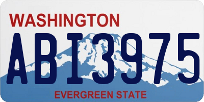 WA license plate ABI3975