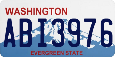 WA license plate ABI3976