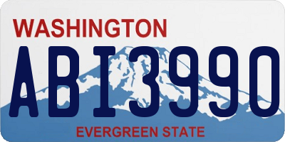 WA license plate ABI3990