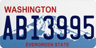WA license plate ABI3995