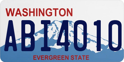 WA license plate ABI4010