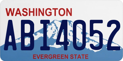 WA license plate ABI4052