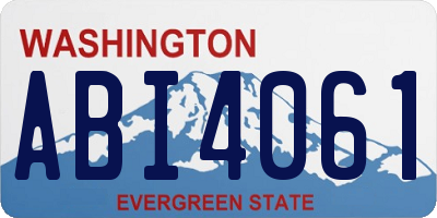 WA license plate ABI4061
