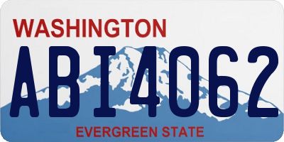 WA license plate ABI4062