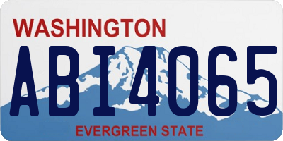 WA license plate ABI4065